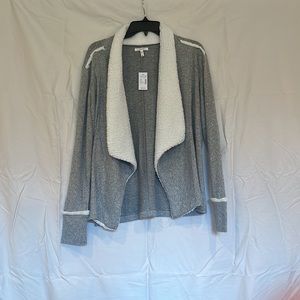 maurices Open Front Fleece Shaw Cardigan